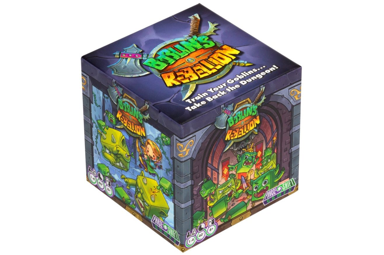 Board game box titled 'Boblin's Rebellion' on a white background